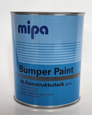 MIPA Bumper Paint 1K Структурная краска для бампера серая 1л (6шт/кор)